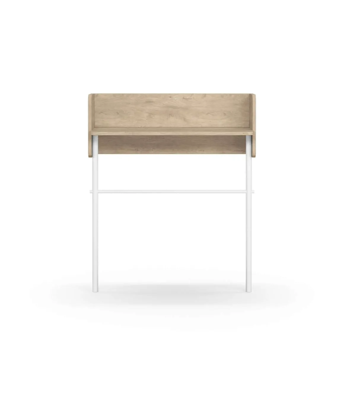 Recibidor modelo 789 acabado roble/blanco, 97 cm (alto) x 80 cm (ancho) x 30 cm (prof.)