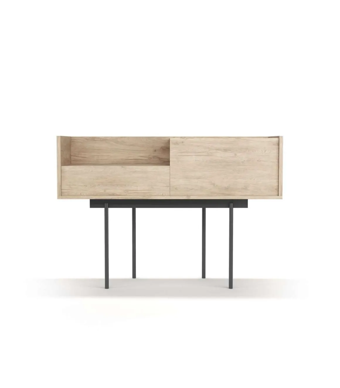 Recibidor modelo 673 acabado roble, 84cm(alto) 122cm(ancho) 42cm(prof.)