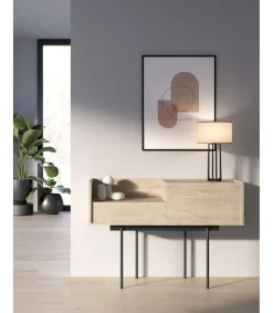 Recibidor modelo 673 acabado roble, 84cm(alto) 122cm(ancho) 42cm(prof.)