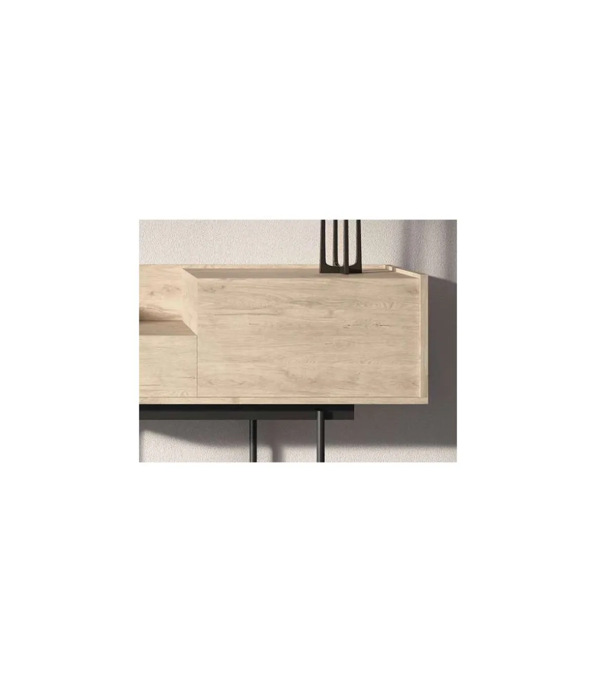 Recibidor modelo 673 acabado roble, 84cm(alto) 122cm(ancho) 42cm(prof.)