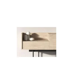 Recibidor modelo 673 acabado roble, 84cm(alto) 122cm(ancho) 42cm(prof.)