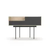 Recibidor modelo 673 acabado roble/grafito, 84cm(alto) 122cm(ancho) 42cm(prof.)