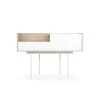 Recibidor modelo 673 acabado roble/blanco, 84cm(alto) 122cm(ancho) 42cm(prof.)