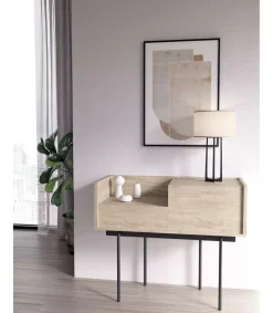 Recibidor modelo 671 acabado roble, 84cm(alto) 98cm(ancho) 31cm(prof.)