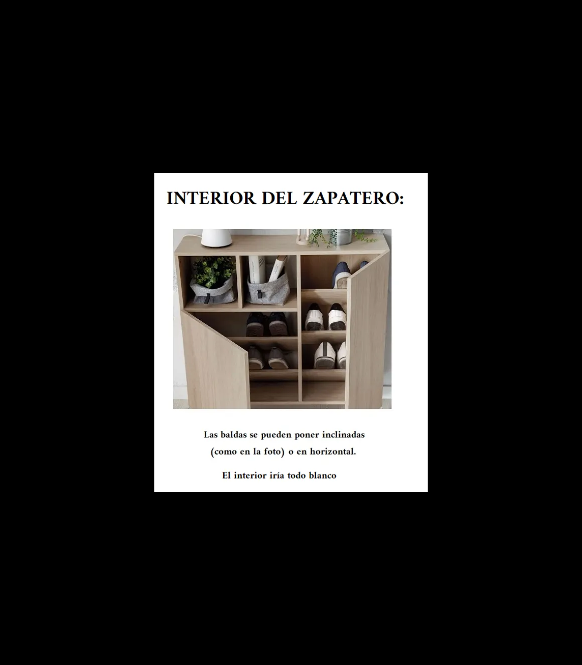 Recibidor zapatero 2 puertas en blanco con serigrafía GEO 3. 90 cm (alto) x 90 cm (ancho) x 27 cm (prof.)