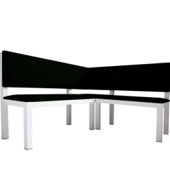 Rinconera Ariadna en color negro, 145 x 125 x 88 cm (largo x ancho x alto)