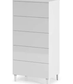Sifonier 5 Cajones Pekin acabado blanco 117 cm(alto)61 cm(ancho)40 cm(fondo)
