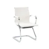 Silla confidente París acabado blanco, Fondo : 60 cm, Ancho: 49 cm, Alto: 89 cm