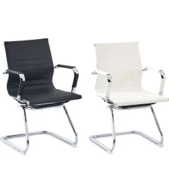 Silla confidente París acabado blanco, Fondo : 60 cm, Ancho: 49 cm, Alto: 89 cm