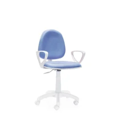 Silla de escritorio giratoria Dolphin en color azul 79-91 cm(alto)54 cm(ancho)54 cm(fondo).