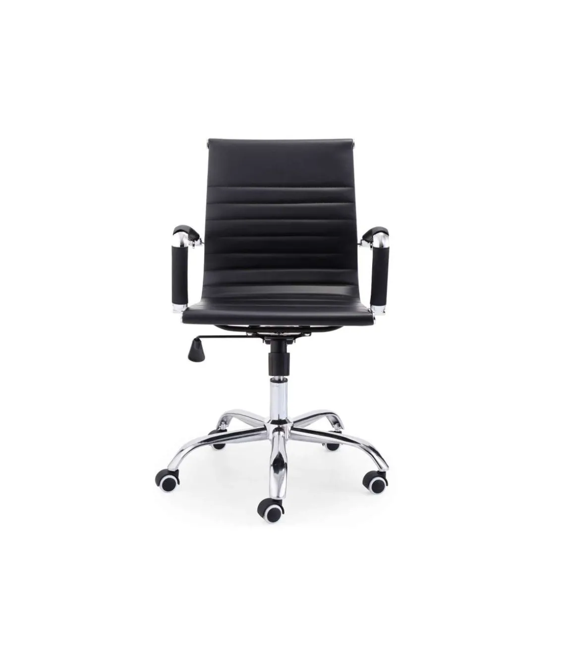 Silla de escritorio giratoria Lucy en negro 89-99 cm(alto)64 cm(ancho)64 cm(fondo).