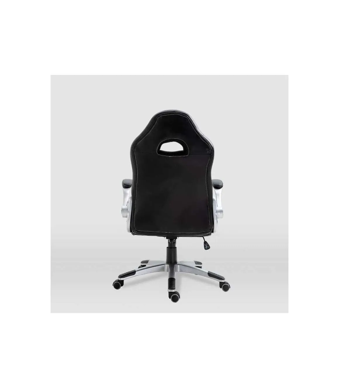 Silla de escritorio Victoria en negro y rojo. Alto: 112-120, Ancho: 70, Fondo: 51
