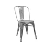 Silla de metal en acabado plata, 86 cm(alto)44 cm(ancho)47 cm(largo)