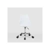 Silla de oficina Adriana acabado blanco. Alto: 85.5-100.5cm Ancho: 47.5cm Fondo: 54.5cm.