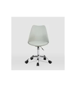 Silla de oficina Adriana acabado gris. Alto: 85.5-100.5cm Ancho: 47.5cm Fondo: 54.5cm.