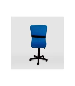 Silla de oficina Alba acabado negro/azul. Alto: 83.5-95.5cm Ancho: 55cm Fondo: 55cm.