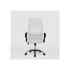 Silla de oficina Dafne acabado blanco. Alto: 112.5-122cm Ancho: 60cm Fondo: 49.5cm.