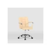Silla de oficina Isabella en beige. Alto: 89-104, Ancho: 51, Fondo: 49.