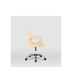 Silla de oficina Isabella en beige. Alto: 89-104, Ancho: 51, Fondo: 49.