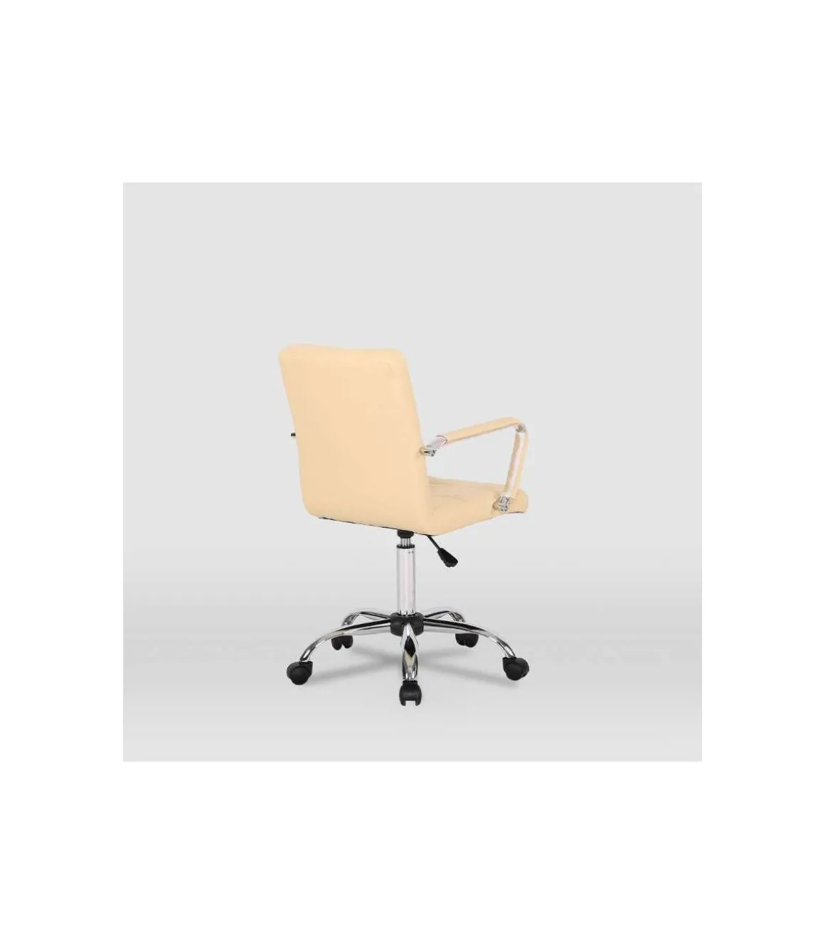 Silla de oficina Isabella en beige. Alto: 89-104, Ancho: 51, Fondo: 49.