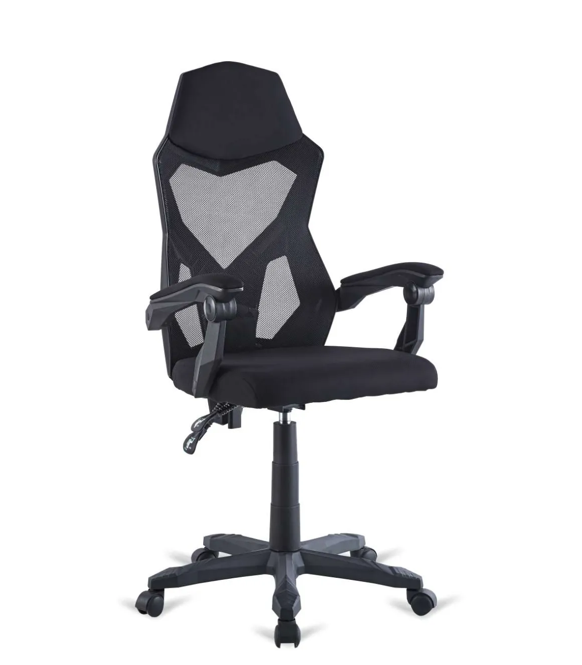 Silla de oficina Power altura regulable acabado en negro. 60m(ancho ) 110/120cm(altura) 60cm(fondo)