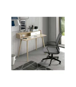 Silla despacho de diseño moderno, giratoria, elevable acabado gris, 113-123 cm(alto)60 cm(ancho)61 cm(largo)