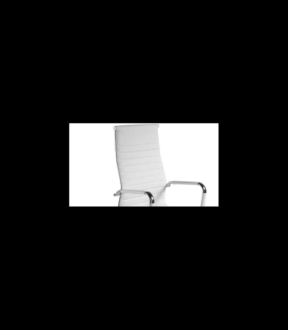 Silla despacho giratoria elevable acabado blanco, 60 cm(ancho) 108-115 cm(altura) 66 cm(fondo)