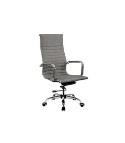 Silla despacho giratoria elevable acabado gris ceniza, 60 cm(ancho) 108-115 cm(altura) 66 cm(fondo)