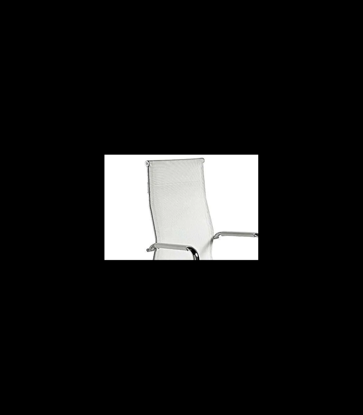 Silla despacho giratoria elevable acabado blanco, 60 cm(ancho) 108-115 cm(altura) 66cm(fondo)