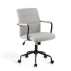 Silla despacho giratoria elevable acabado gris, 64m(ancho) 91/99cm(altura) 70cm(fondo)