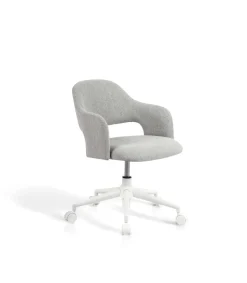 Silla despacho giratoria elevable acabado gris, 58m(ancho) 71/81cm(altura) 58cm(fondo)