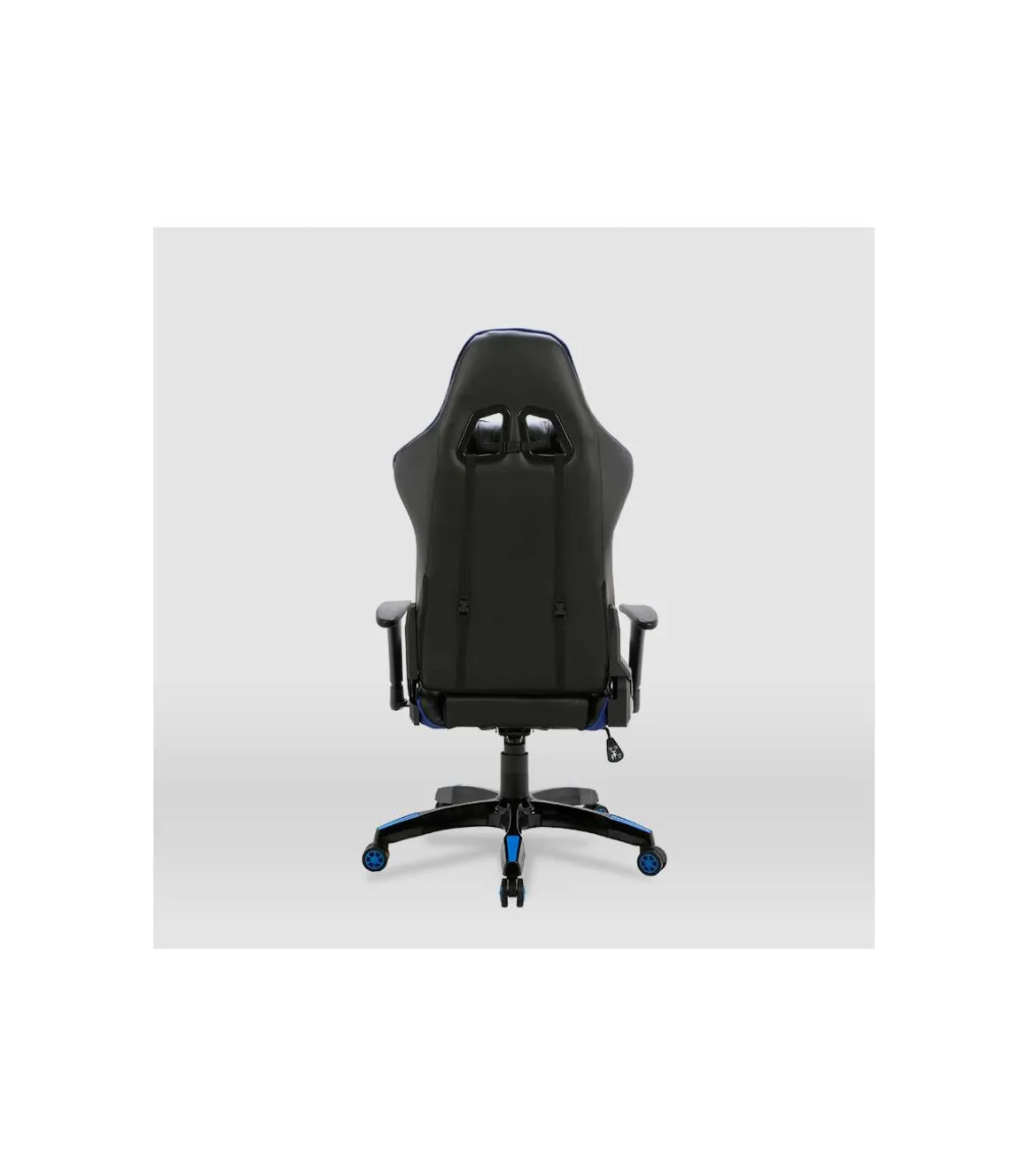 Silla gaming Regina tapizada en piel sintética negro/azul, 126.5/133.5cm(alto) 70.5cm(ancho) 49.5cm(largo)