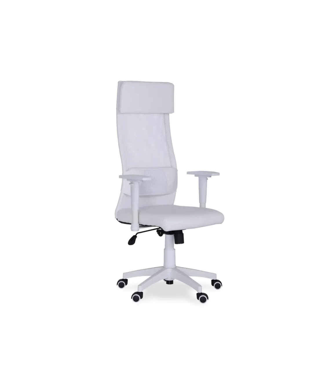Sillón despacho regulable en altura Airflow en color blanco 120/128cm(alto) 65cm(ancho) 65cm(fondo).