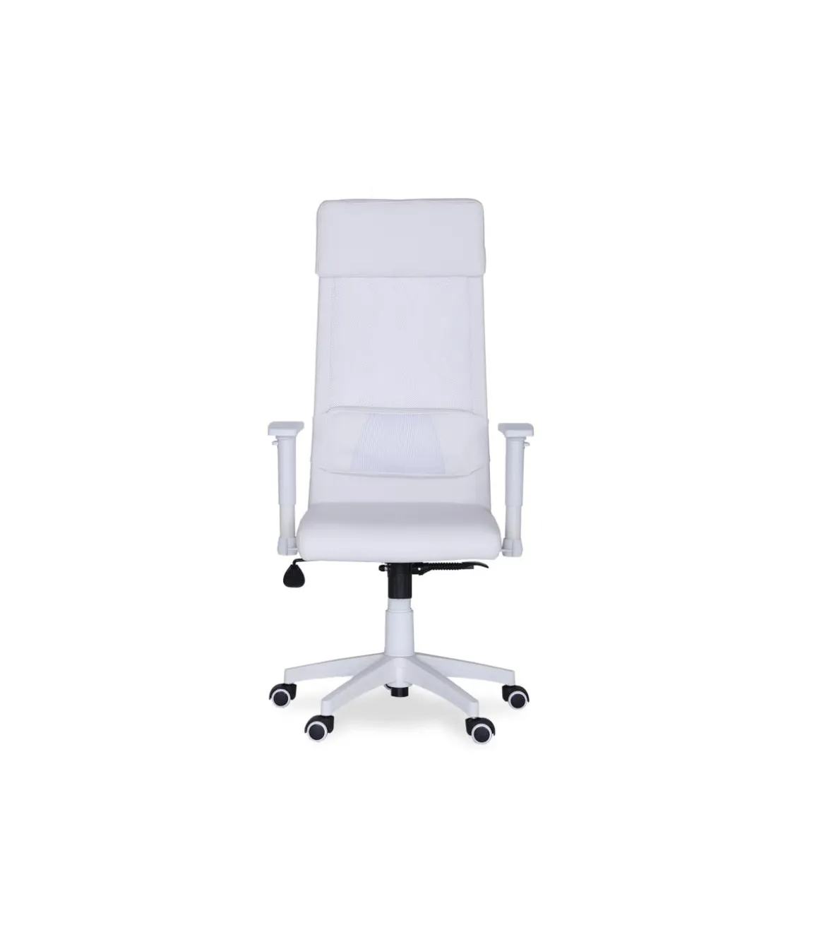 Sillón despacho regulable en altura Airflow en color blanco 120/128cm(alto) 65cm(ancho) 65cm(fondo).