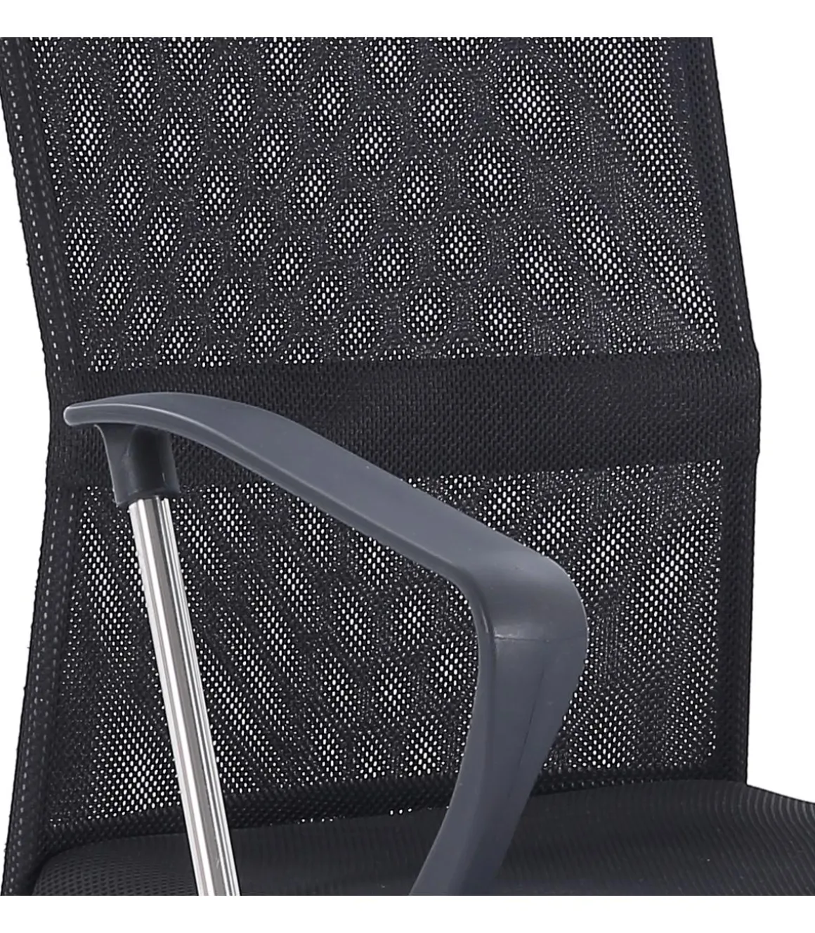 Sillón giratorio Coach red transpirable negro, 64 x 64 x 112-122 cm (ancho x largo x alto)