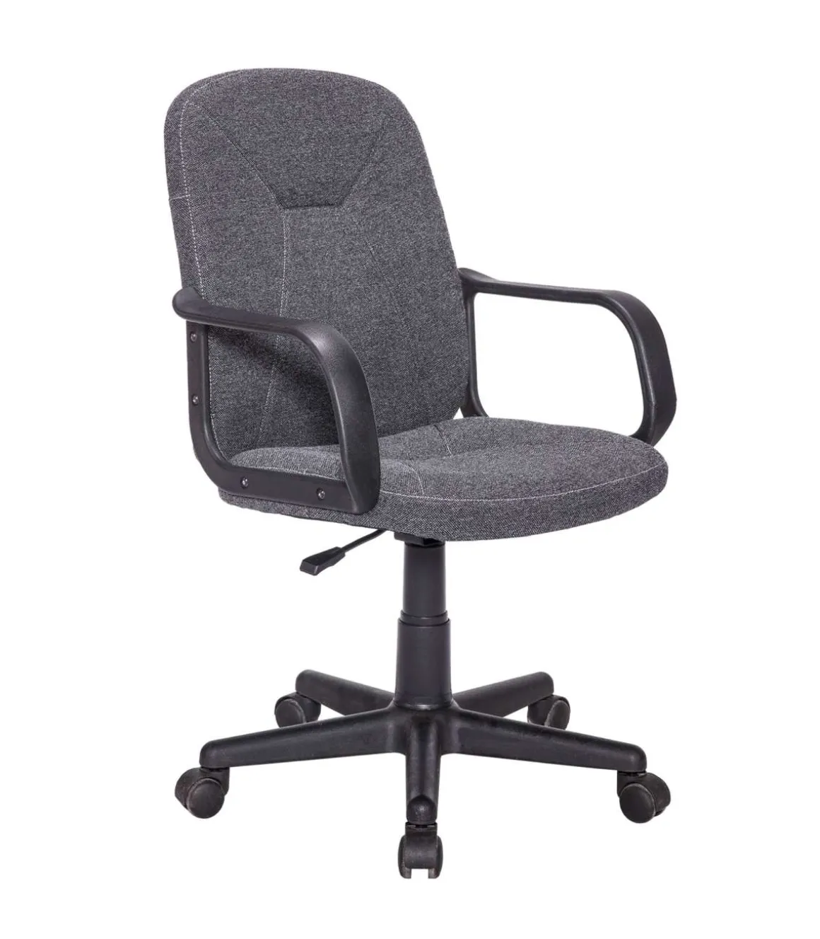 Sillón giratorio Genesis en tejido gris marengo, 100/110cm(alto) 62cm(ancho) 62cm(largo)