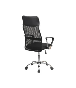 Sillón giratorio Graciela acabado negro, 63 x 50 x 112-121cm (ancho x largo x alto)