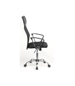 Sillón giratorio Graciela acabado negro, 63 x 50 x 112-121cm (ancho x largo x alto)