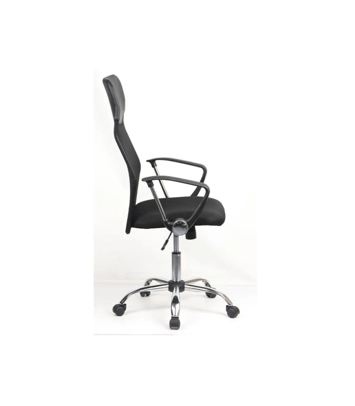 Sillón giratorio Graciela acabado negro, 63 x 50 x 112-121cm (ancho x largo x alto)