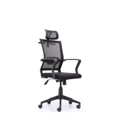 Sillón giratorio modelo winner acabado negro,117/127cm(alto) 64cm(ancho) 64cm(largo)
