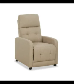 Sillón relax manual Numancia tapizado beige, 81cm(Ancho) 94cm (Fondo) 102cm(Alto)