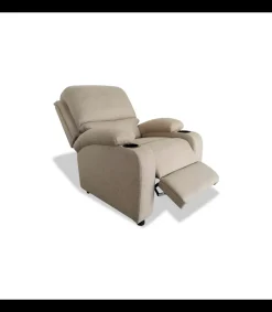 Sillón relax manual Siesta tapizado beige, 75cm(Ancho) 85cm (Fondo) 98cm(Alto)