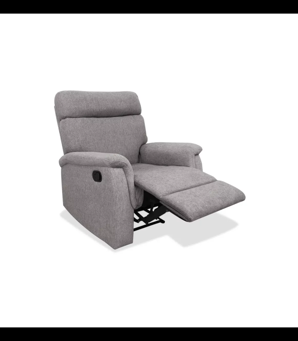 Sillón relax manual Texas tapizado tierra, 82cm(Ancho) 96cm(Fondo) 102cm(Alto)