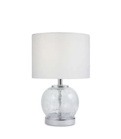 Sobremesa modelo Bram cristal cromo 32 cm(alto)20 cm(ancho)20 cm(largo)