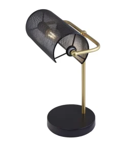 Sobremesa modelo Geranio en color negro y dorado 45 cm(alto)26 cm(ancho)24 cm(fondo)