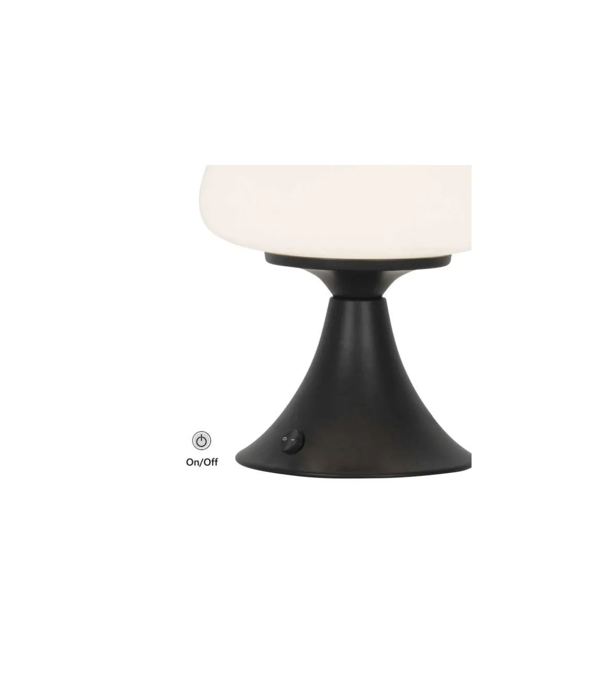 Sobremesa modelo Magrit acabado negro, 21cm(alto) 15cm(ancho) 15cm(fondo.