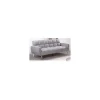 Sofá cama clic clac Neo con brazos en tela gris claro. 202cm(ancho) x 92cm(fondo) x 83cm(alto)