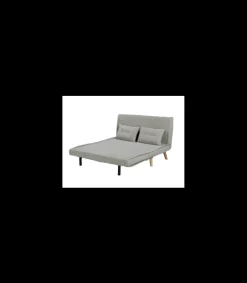 Sofá cama Ensueño en tela gris. 130cm(ancho) 78cm(fondo) 82cm (alto)