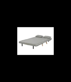 Sofá cama Ensueño en tela gris. 130cm(ancho) 78cm(fondo) 82cm (alto)