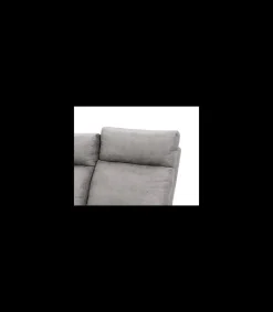Sofá dos plazas relax con palanca Giulia tapizado textil cemento, 126cm(Ancho) 90cm(Fondo) 101cm(Alto)